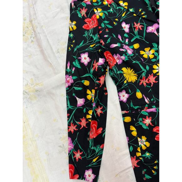 Saks Fifth Avenue Collection Floral Cotton Blazer Women’s 8 Made in Germany - Picture 7 of 12